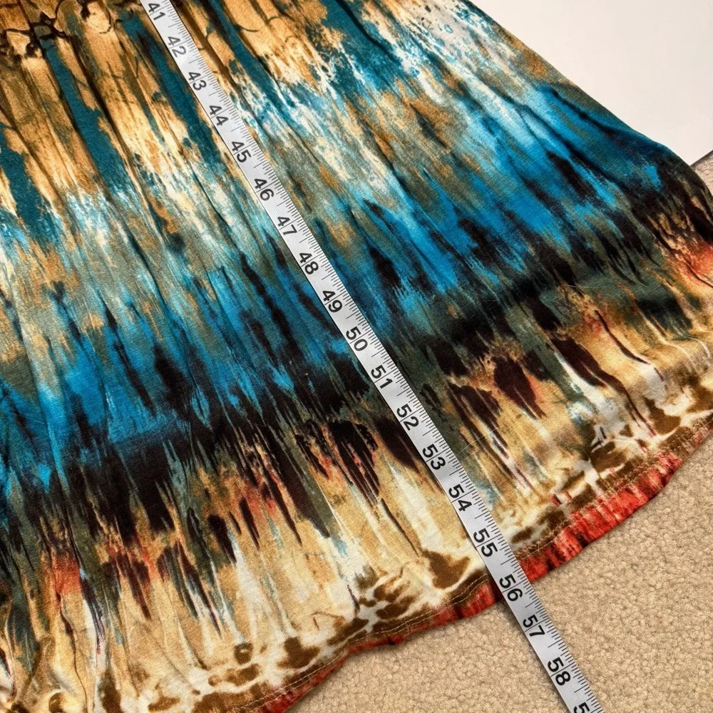 Romeo & Juliet Couture Elegant Multicolor Maxi Dress Medium - Picture 8 of 8